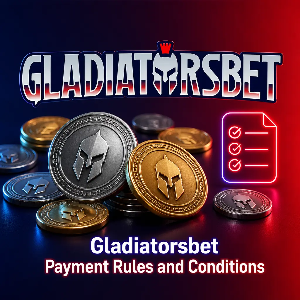 Gladiatorsbet payment rules: return method, verification threshold, one active bonus, GBP currency, and weekly withdrawal cap conditions.